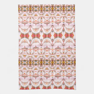 Kitchen Decor in Red Rose and Teal Tea Towel