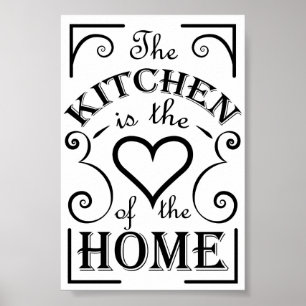 Kitchen design quote poster
