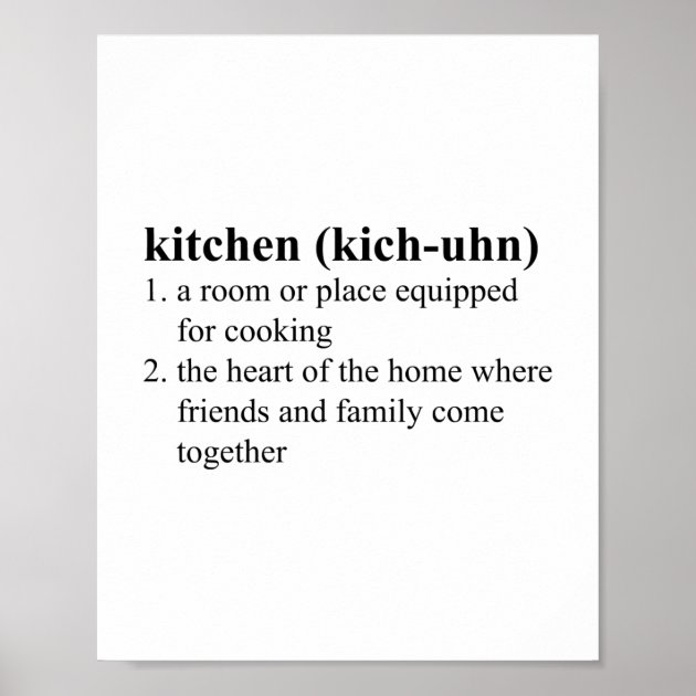 Kitchen Dictionary Definition Meaning Typographic Poster Zazzle   Kitchen Dictionary Definition Meaning Typographic Poster R82287362a2594dacbd4dee58a02edd05 Wva 8byvr 630 