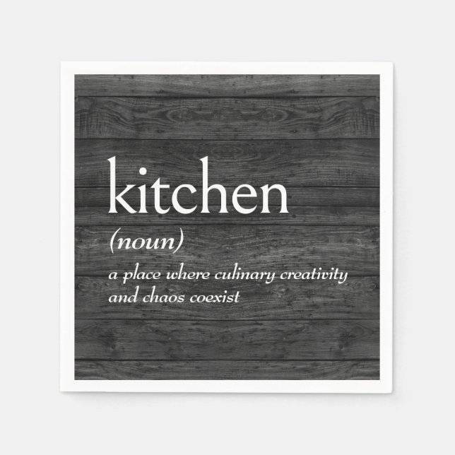 KITCHEN Dictionary Definition Napkin (Front)