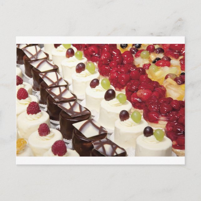 Kitchen Dining Cakes Colourful Photograph Destiny Postcard (Front)