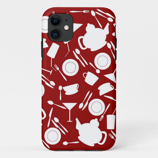 Kitchen Elements Pattern Case-Mate iPhone Case (Back)