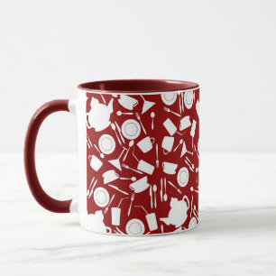 Kitchen Elements Pattern Mug