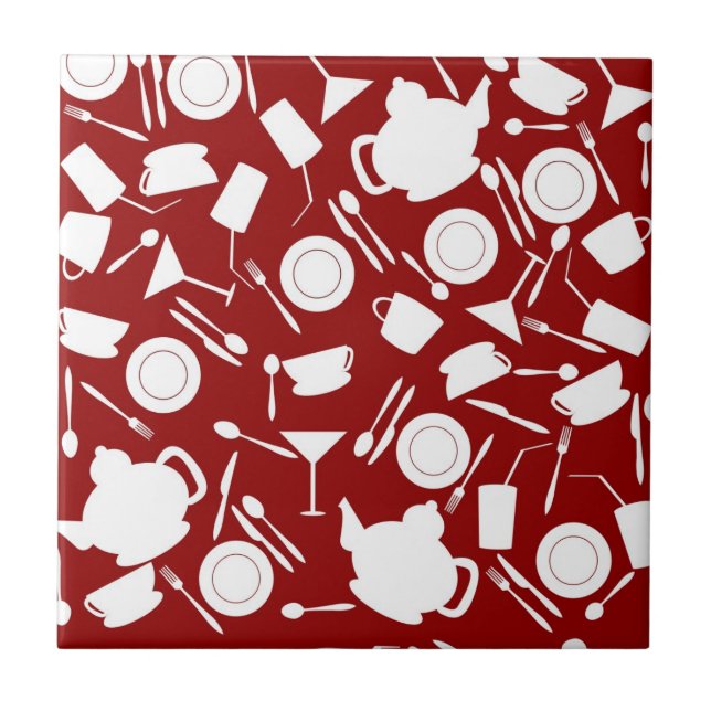 Kitchen Elements Pattern Tile (Front)