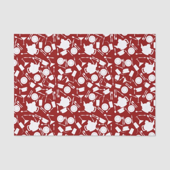 Kitchen Elements Pattern Tissue Paper (Front)