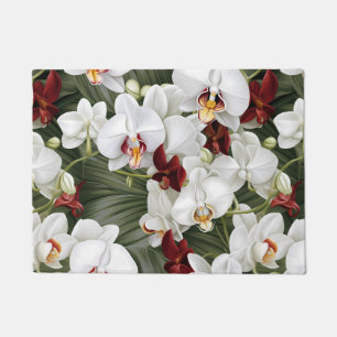 Kitchen Floor Mat Elegant Orchids