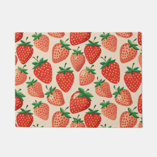 Kitchen Floor Mat Strawberry Strawberries