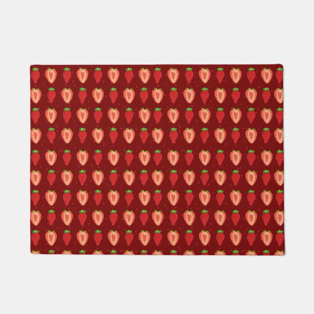 Kitchen Floor Mat Strawberry Strawberries (Front)