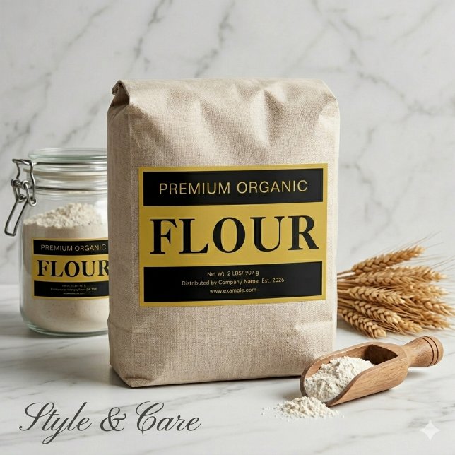 Kitchen Flour Label Custom Storage Sticker (Kitchen Flour Label Custom Storage Sticker)