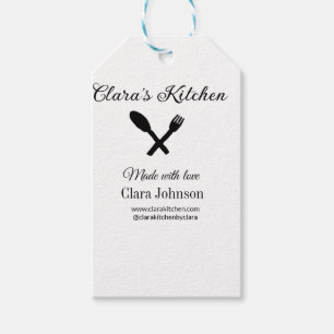 kitchen food chef add restaurant cater name detail gift tags
