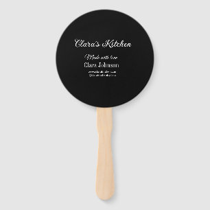 kitchen food chef add restaurant cater name detail hand fan