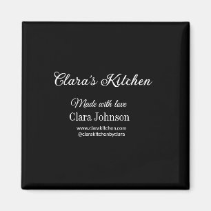 kitchen food chef add restaurant cater name detail magnet