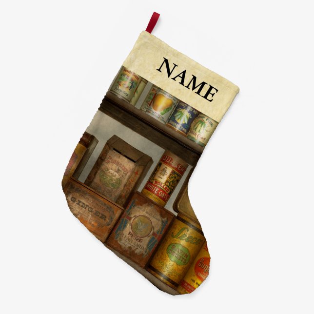 Kitchen - Food - Side dishes Large Christmas Stocking (Front (Hanging))