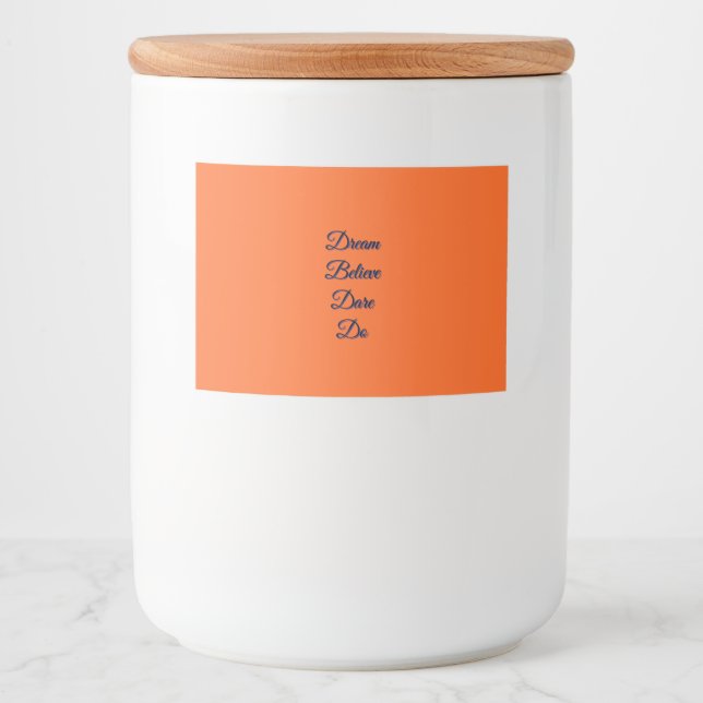 Kitchen Food Storage Canister Sticker Set (Front)