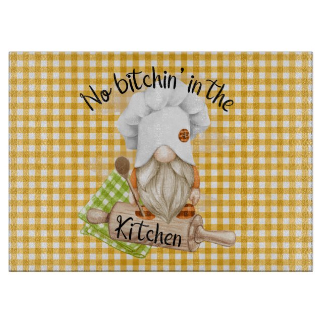 Kitchen Gnome  Cutting Board (Front)