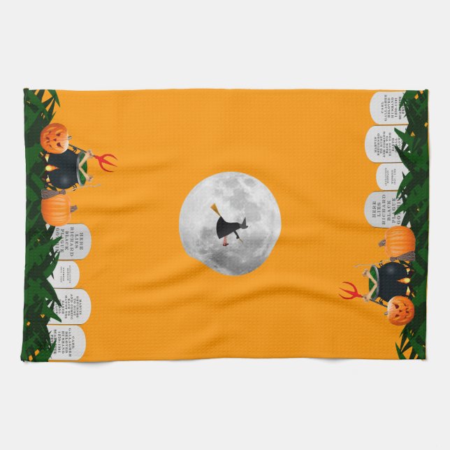 Kitchen Halloween Towel (Horizontal)