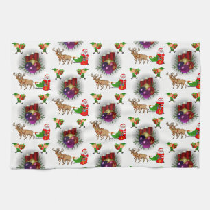 kitchen hand towel christmas