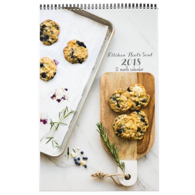 Kitchen Heals Soul 2018 calendar LARGE (Cover)