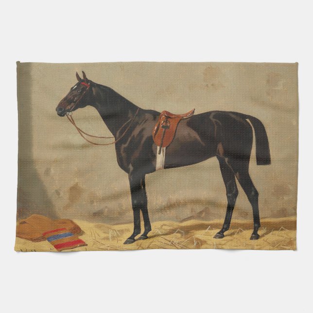 kitchen horse decor horse themed kitchen items tea towel (Horizontal)