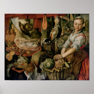 Kitchen Interior, 1566 Poster