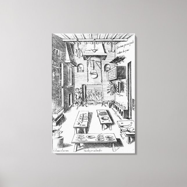 Kitchen interior canvas print (Front)