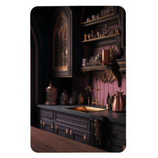 Kitchen Interior Design In a Gothic Style. Magnet