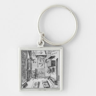 Kitchen interior key ring