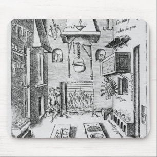 Kitchen interior mouse mat