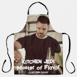 Kitchen Jedi: Master of Flavour - Personalised Gif Apron