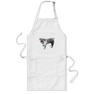 Kitchen Joy, Red Detail Long Apron