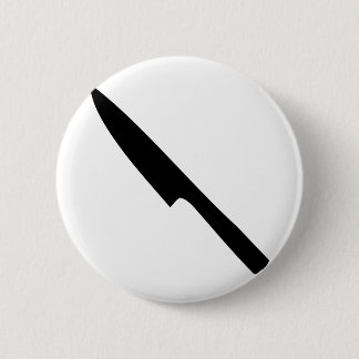 kitchen knife 6 cm round badge