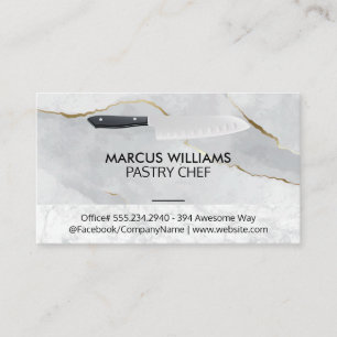 Kitchen Knife   Marble Business Card