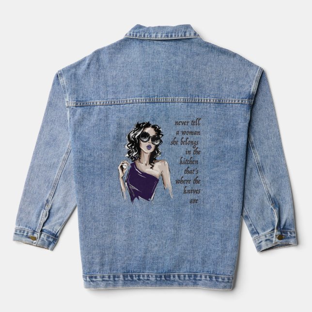 Kitchen Knives belong  Denim Jacket (Back)