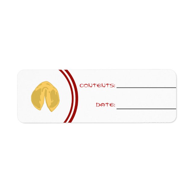 Kitchen Label - Take Out Food - Fortune Cookie (Front)