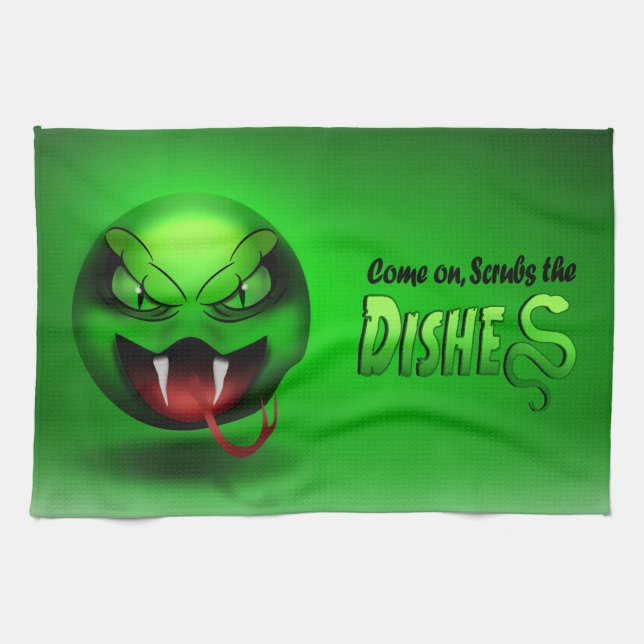 Kitchen Linen Snakemoji Tea Towel (Horizontal)