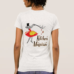 Kitchen Magician Personalizable Retro Cook Art T-Shirt