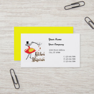 Kitchen Magician Retro Business Card