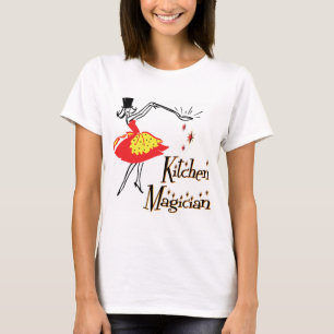 Kitchen Magician Retro Cooking Art T-shirt