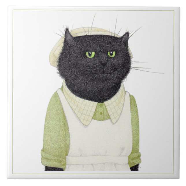 KITCHEN MAID CAT 6" Square Ceramic Tile (Front)