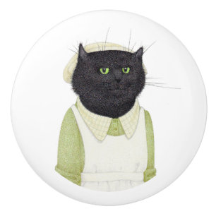 KITCHEN MAID CAT Ceramic Drawer Knob
