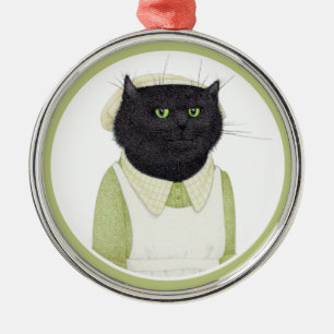 KITCHEN MAID CAT Premium Round Ornament