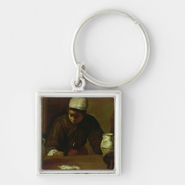 Kitchen Maid with the Supper at Emmaus, c.1618 Key Ring (Front)