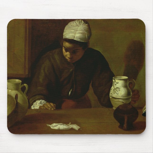 Kitchen Maid with the Supper at Emmaus, c.1618 Mouse Mat (Front)