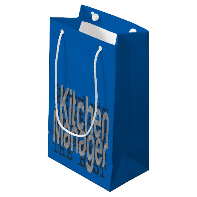 Kitchen Manager Extraordinaire Small Gift Bag (Front Angled)