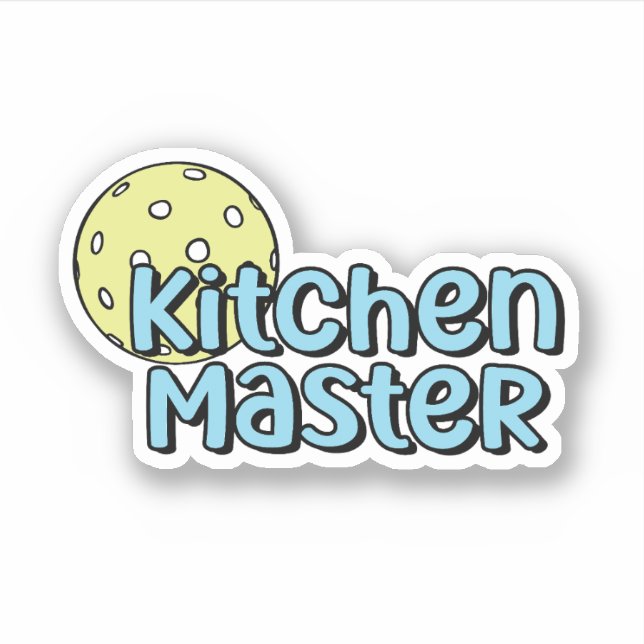 Kitchen Master | Blue and Yellow Pickleball (Front)