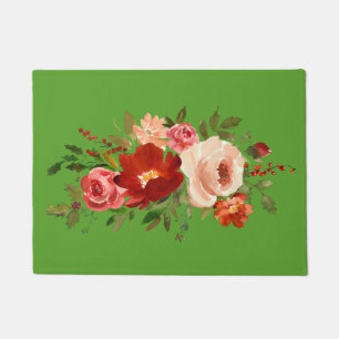 Kitchen Mat Kitchen Floor Mat Red Green Roses