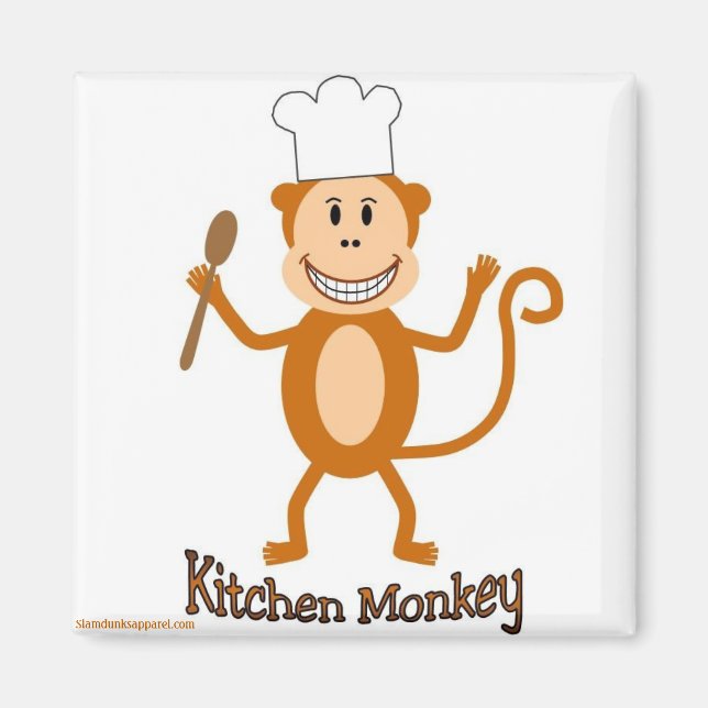 Kitchen Monkey magnet (Front)