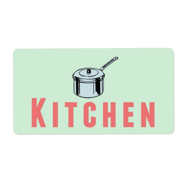 Kitchen Moving Box Label Sticker (Front)