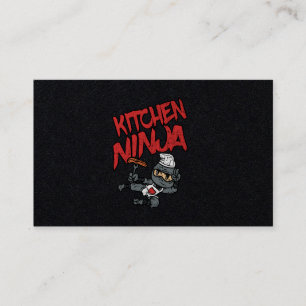 Kitchen Ninja Cooking BBQ Business Card