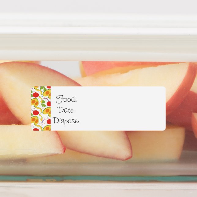 Kitchen Organisation Food Labels Salad Pattern (Affixed)